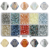 Czech Crystal Glass Bicone Beads Kit for Jewelry Making Crafts