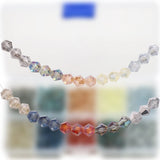 Czech Crystal Glass Bicone Beads Kit for Jewelry Making Crafts