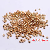 Faceted Metal Copper Beads 2 3 4 6mm DIY Bracelet Accessories