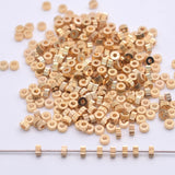 Faceted Metal Copper Beads 2 3 4 6mm DIY Bracelet Accessories
