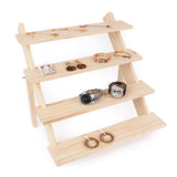 Wooden Earring Stand Display Rack Jewelry Holder Tower