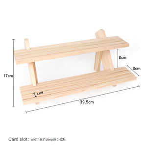 Wooden Earring Stand Display Rack Jewelry Holder Tower