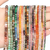 Faceted Agates Crystal Jades Natural Gem Stone Beads