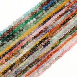 Faceted Agates Crystal Jades Natural Gem Stone Beads
