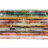 Faceted Agates Crystal Jades Natural Gem Stone Beads