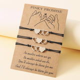 Heart Bracelet Wax Friendship Sister Couple Gift