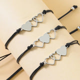 Heart Bracelet Wax Friendship Sister Couple Gift