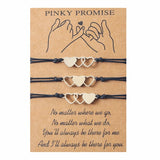 Heart Bracelet Wax Friendship Sister Couple Gift