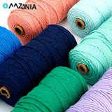 3mm Cotton Macrame Cord Rope Sewing Crafts DIY Boho