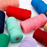 3mm Cotton Macrame Cord Rope Sewing Crafts DIY Boho