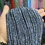 2/3/4MM Coral Pine Faceted Round Natural Stone Beads
