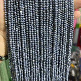 2/3/4MM Coral Pine Faceted Round Natural Stone Beads