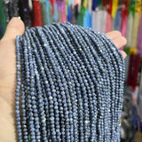 2/3/4MM Coral Pine Faceted Round Natural Stone Beads