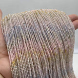 2/3/4MM Morganite Faceted Round Beads for Jewelry Making