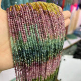 2/3/4MM Tourmaline Stone Beads 15' DIY Jewelry Making Wholesale