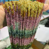 2/3/4MM Tourmaline Stone Beads 15' DIY Jewelry Making Wholesale