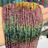 2/3/4MM Tourmaline Stone Beads 15' DIY Jewelry Making Wholesale