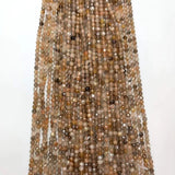 Multicolor Moonstone Faceted Round Stone Beads 15" Wholesale