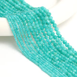 2/3/4mm Amazonite Natural Stones Faceted Loose Spacer Waist Beads Charm Women