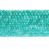 2/3/4mm Amazonite Natural Stones Faceted Loose Spacer Waist Beads Charm Women