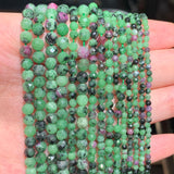3mm Epidote Zoisite Stone Beads Natural Loose Gems - 15''