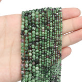 Faceted Natural Epidote Zoisite Africa Turquoises Malachite Beads