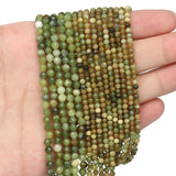 Faceted Natural Epidote Zoisite Africa Turquoises Malachite Beads