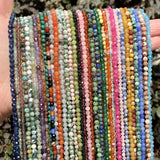 Faceted Small Stone Beads for Jewelry Making