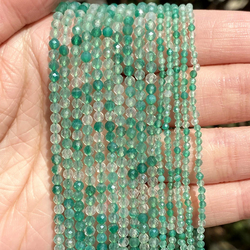 Faceted Small Stone Beads for Jewelry Making