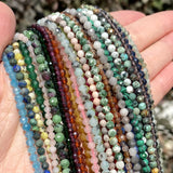 Faceted Small Stone Beads for Jewelry Making