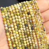 2 3 4mm Faceted Yellow Skin Turquoises Stone Spacer Beads for Jewelry Making