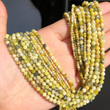 2 3 4mm Faceted Yellow Skin Turquoises Stone Spacer Beads for Jewelry Making