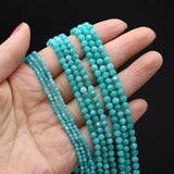 Natural Amazonite Stone Beads Charms Round Spacer Beads for DIY Jewelry Making