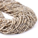 2-4mm Natural Faceted Feldspar Tiny Beads for Jewelry Making DIY Bracelets