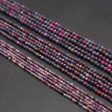 Sapphire Ruby Crystal Stone Beads Charms