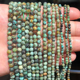 Natural Faceted Stone Beads for DIY Bracelet 15''