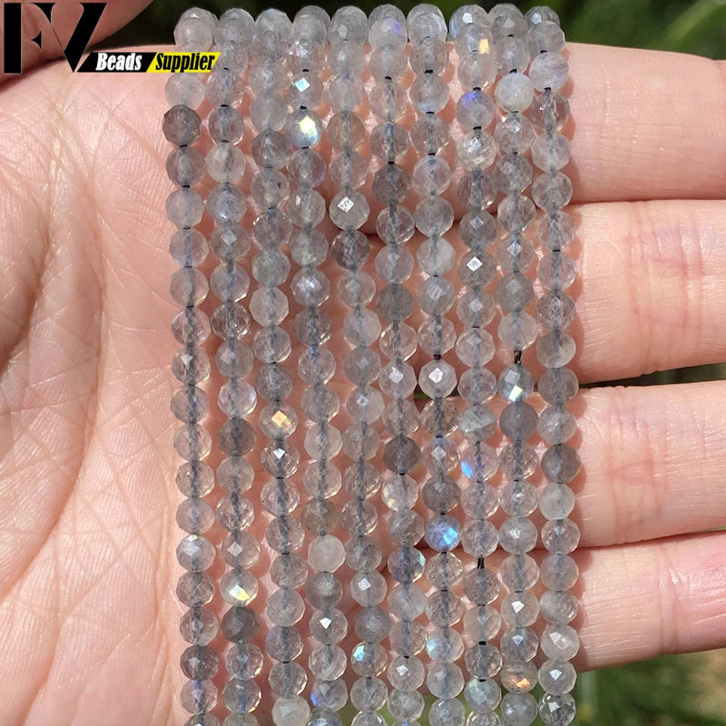 Labradorite Natural Stone Beads for Jewelry Making