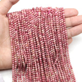 2/3/4mm Natural Fluorite Stone Beads Micro Faceted Spacer Beads
