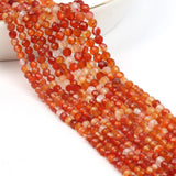 Natural Stone Carnelian Beads Red Agates Small Round Beads