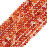 Natural Stone Carnelian Beads Red Agates Small Round Beads
