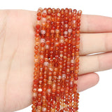 Natural Stone Carnelian Beads Red Agates Small Round Beads