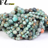 Natural African Turquoise Round Beads for DIY Jewelry Making