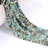 Natural African Turquoise Round Beads for DIY Jewelry Making