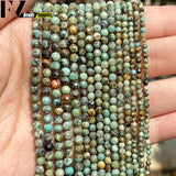 Natural African Turquoise Round Beads for DIY Jewelry Making