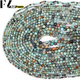 Natural African Turquoise Round Beads for DIY Jewelry Making