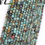 Natural African Turquoise Round Beads for DIY Jewelry Making