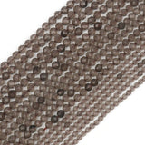 2 3 4mm Smoky Quartz Faceted Loose Beads 15 inches