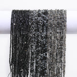 Natural Stone Beads Small Round Faceted Tiny Beads DIY Bracelet Earring Charms