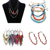 Small Glass Seed Bead Box Czech Crystal Charm Beads Set