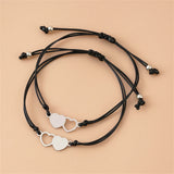 Mother Daughter Bracelets Set Love Heart Rope Bracelets